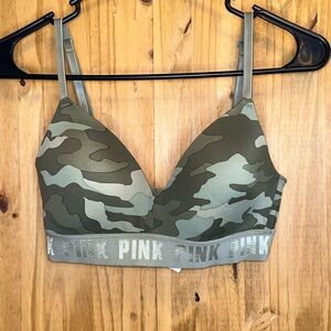 PINK Victoria's Secret Camouflage Bralette - Green